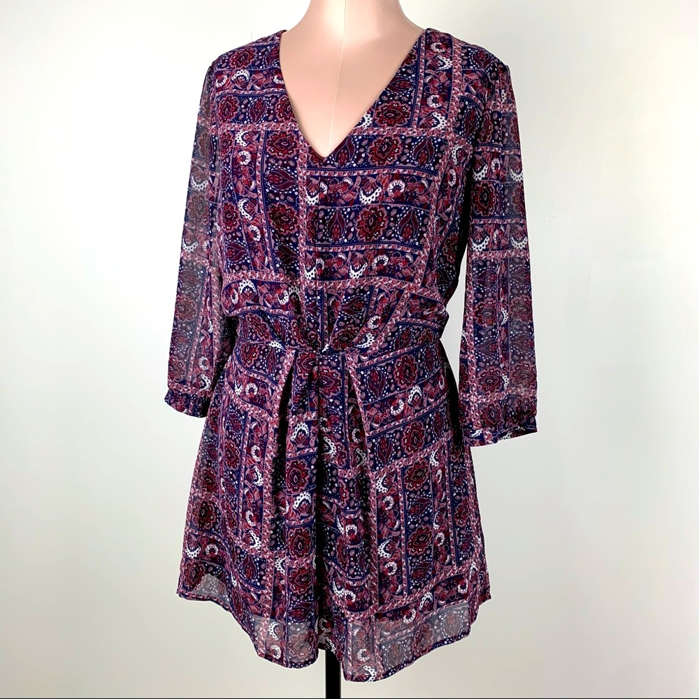 Purple Paisley Romper